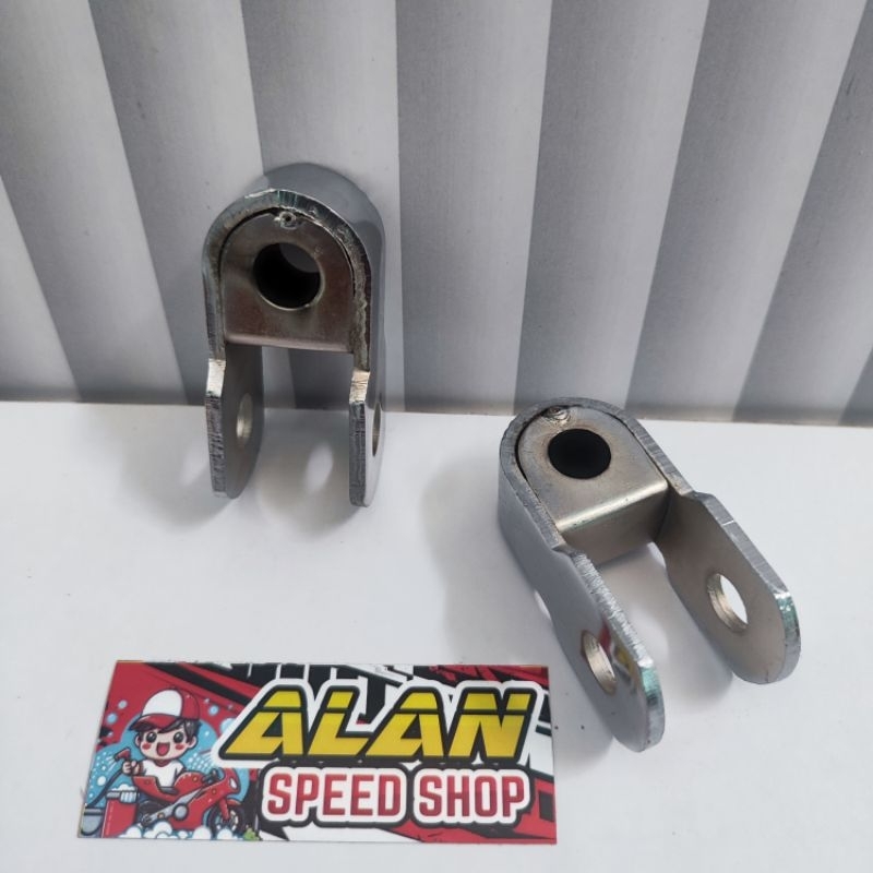 PANGKON SHOCK BELAKANG BESI CROUM/PENINGGI SHOCK BELAKANG CROUM/ PANGKON U