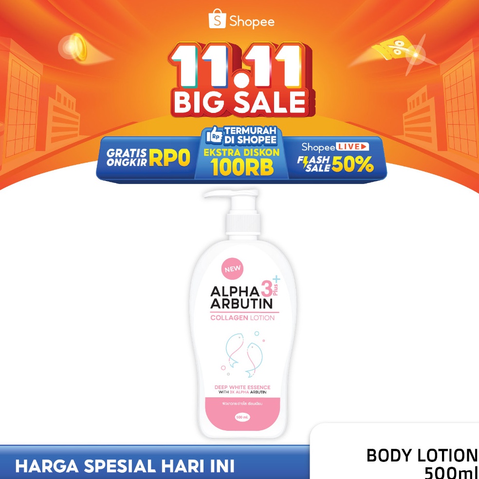 KODE E5V Precious Skin Thailand Alpha Arbutin 3 Plus Collagen Whitening Lotion  Hand Body 5ml