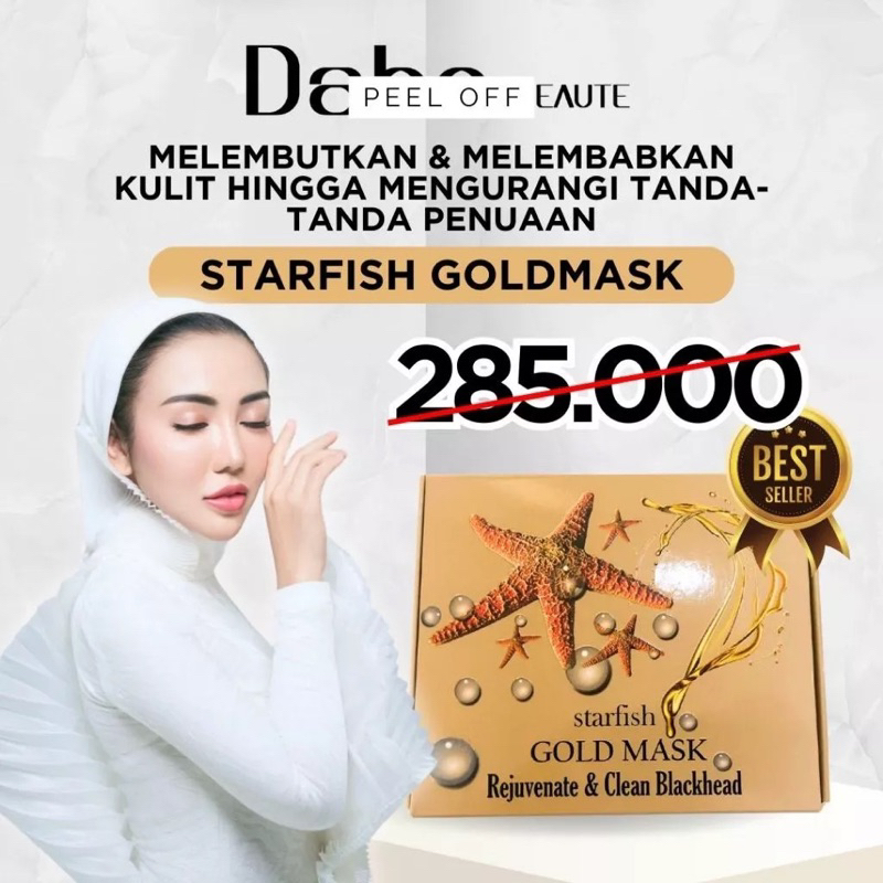 Dabebeaute star fish gold Mask / masker Dabebeaute / Masker peel off