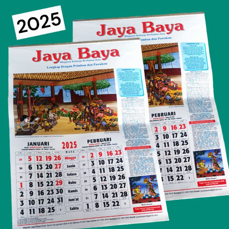 

Kalender Jaya Baya 2025 Lengkap Dengan Primbon Dan Pawukon