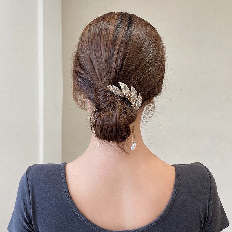 Tusuk Konde Korea Tusuk Konde Model Jurai Tusuk Sanggul Logam Mutiara Premium Impor