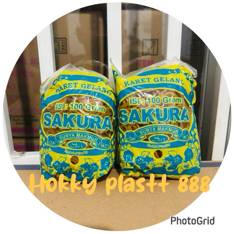 

Karet gelang kuning cap sakura 100 gram