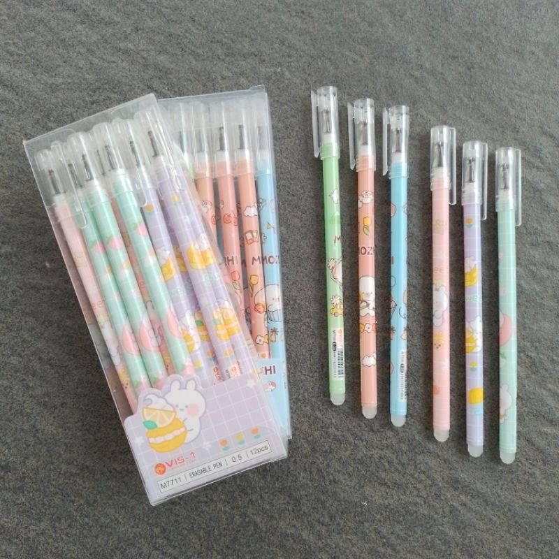 

Pulpen Ballpoint VIS-1 Erasable [ Pulpen bisa di hapus ] Motif Karakter ( 12 Pcs ) [ Original ]