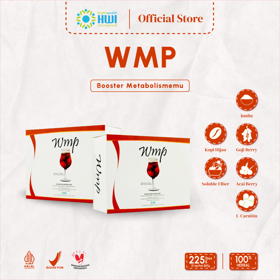 

WMP HWI 100% Original | Minuman serbuk kopi hijau rasa blackcurrant