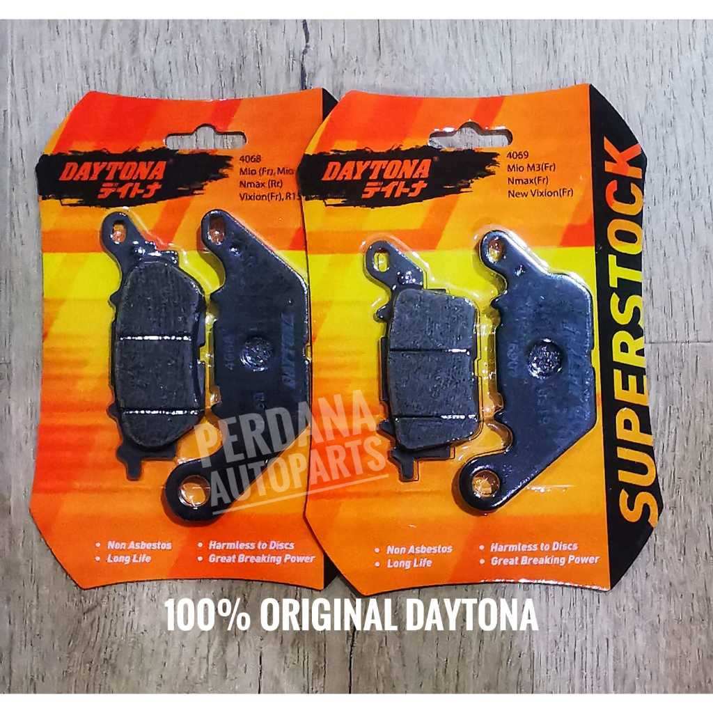 Kampas Rem NMAX (Old, New, Neo, Turbo) Depan Belakang Asli Original DAYTONA Superstock