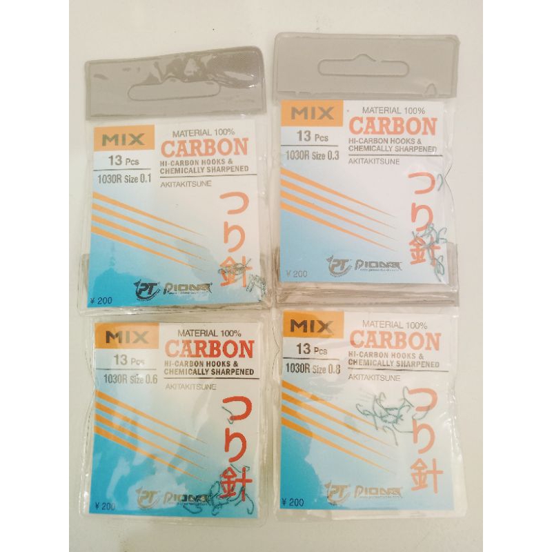 mix carbon type 1030r akitakitsune 0.1 0.3 0.6 0.8 (ringed/ada lubang kail)