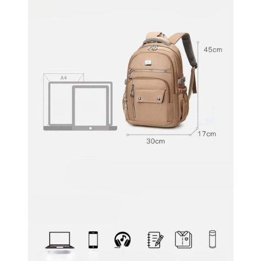 Tas Ransel Wanita Pria Laptop Besar Tailida Original Remaja Sekolah Kuliah Backpack 31103