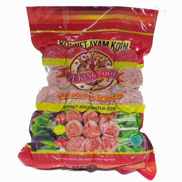 

Kornet ayam bentuk koin isi 20pcs 450gr / kornet kingfood