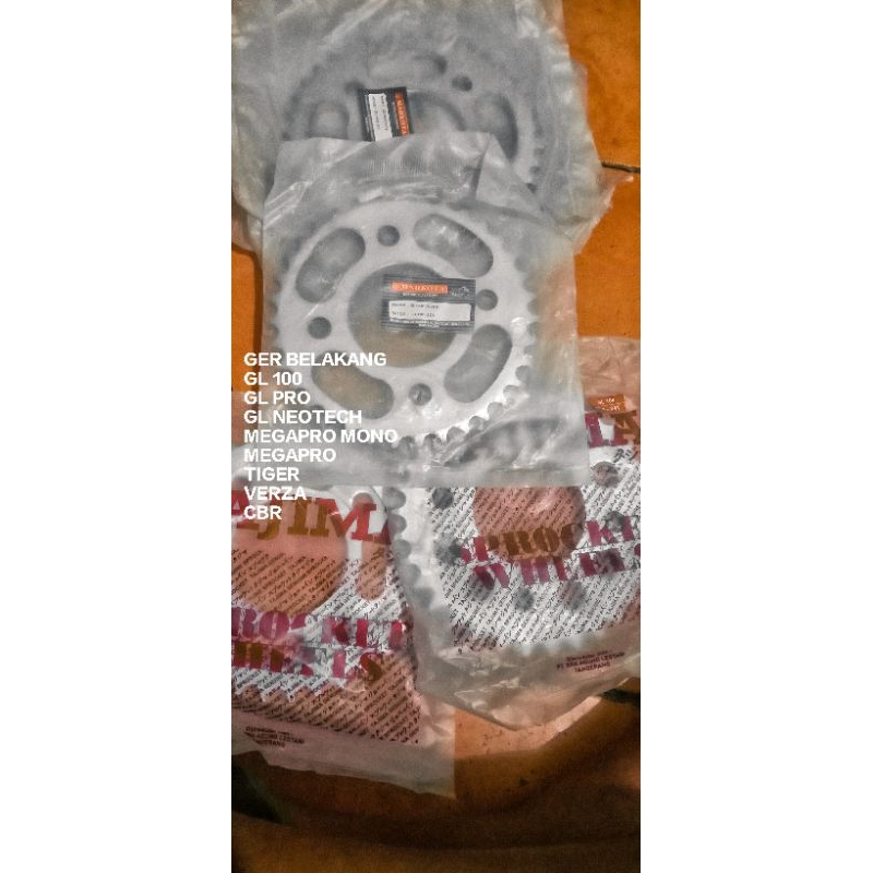 ger gir gear CB GL NEOTECH MEGAPRO TIGER VERZA CBR 33T 34T 35T 37T 39T 45T HONDA