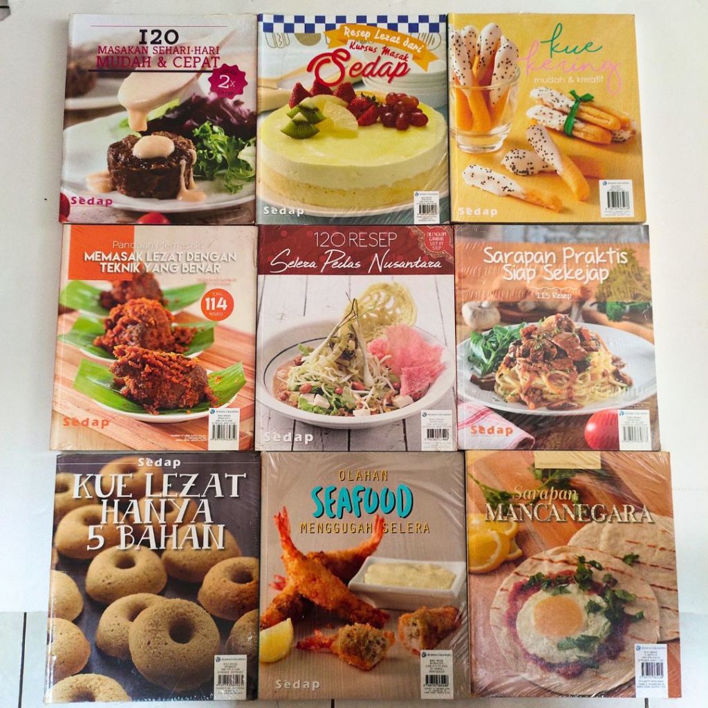SALE Buku Resep Masakan Seri Sedap Edisi Tebal Aneka Masakan & Kue