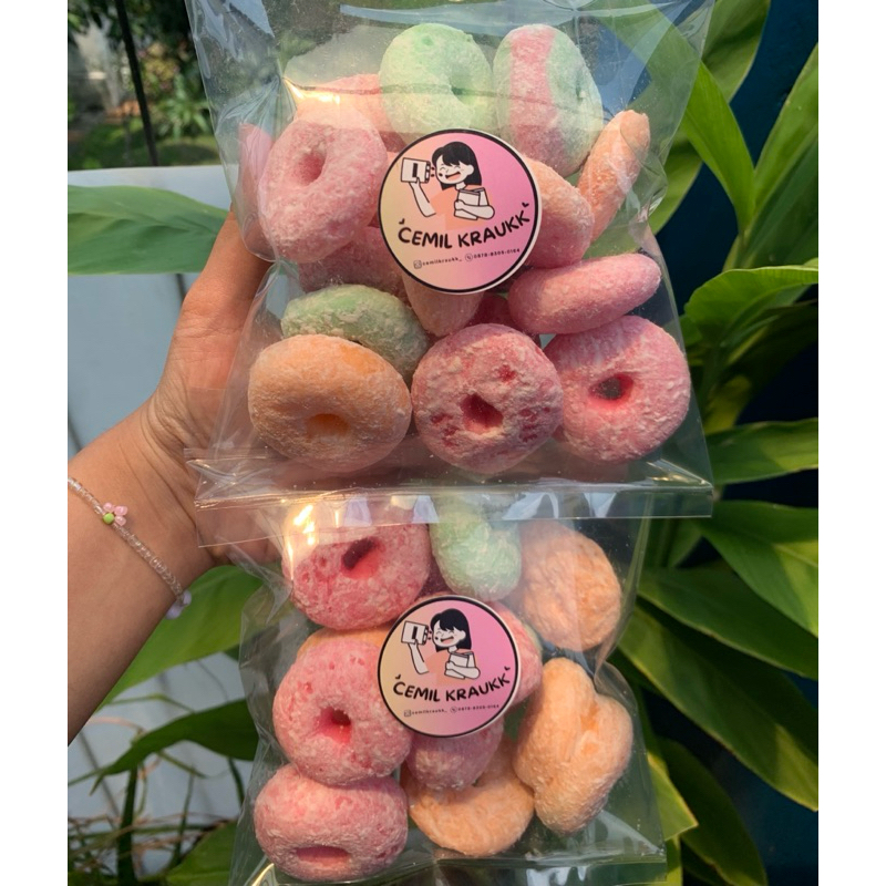 DONAT KERING MINI WARNA-WARNI/GETAS DONAT/WIDARAN DONAT