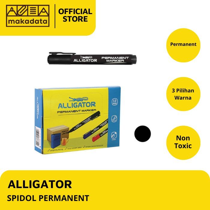

SPIDOL WARNA/ SPIDOL PERMANENT ALLIGATOR (1PCS) MURAH