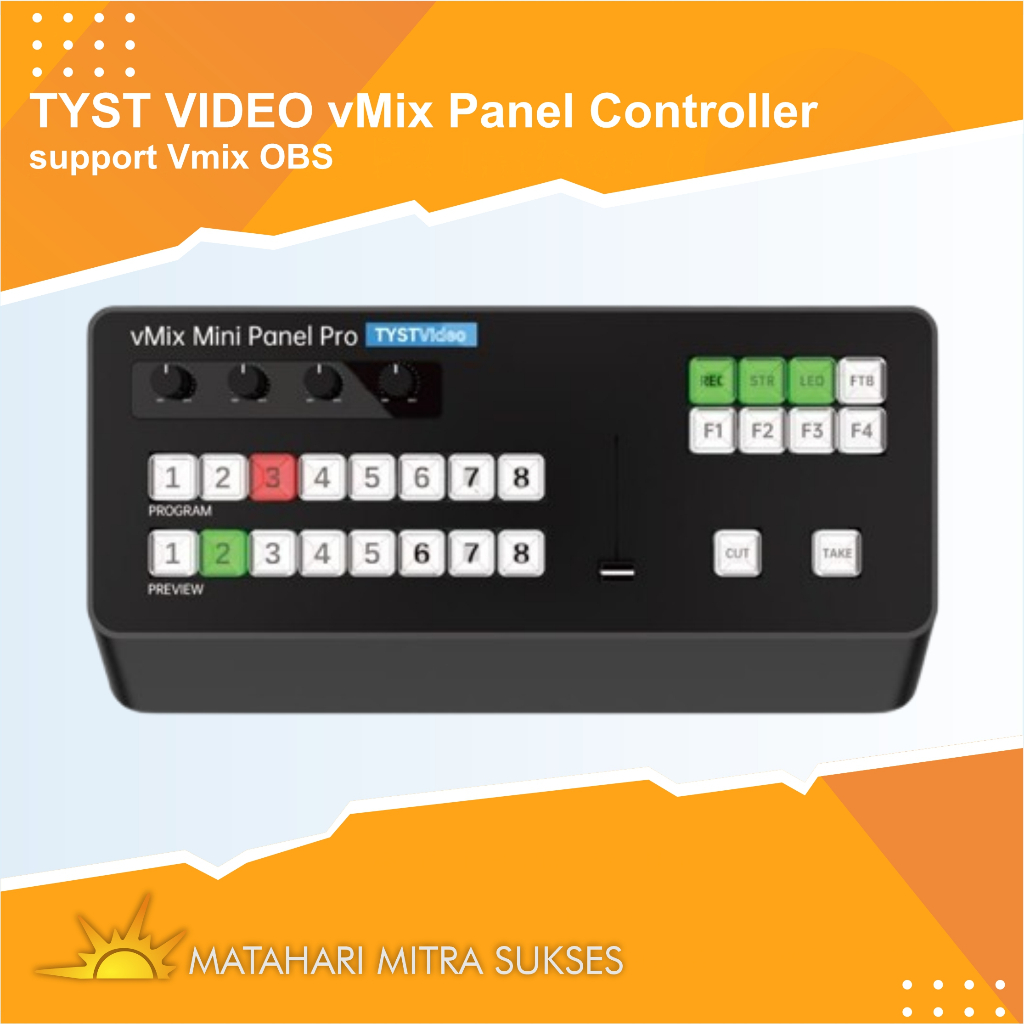 TYST VIDEO vMix Panel Controller Support vMix OBS