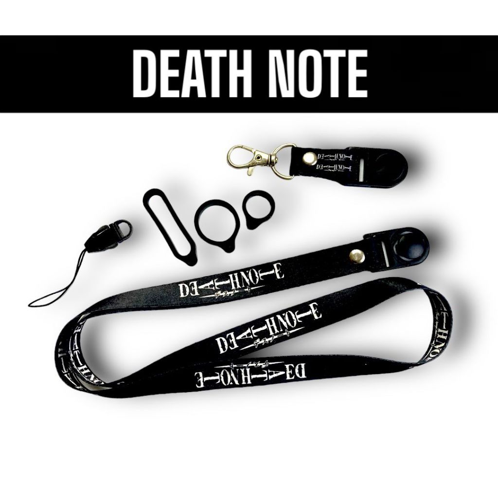 Lanyard DEATH NOTE ANIME Gantungan HP Pengait Besi