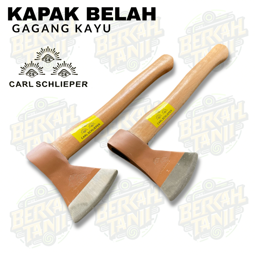 Kapak Pemotong Kayu Kuat Dan Tajam Cap Mata Kapak Cacah Tulang Baja Asli Gagang Kayu 700 Gram Anti C