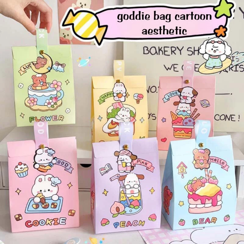 

DYPACK CARTOON PAPER GOODIE BAG MINI LUCU DENGAN PEGANGAN (GB-37)