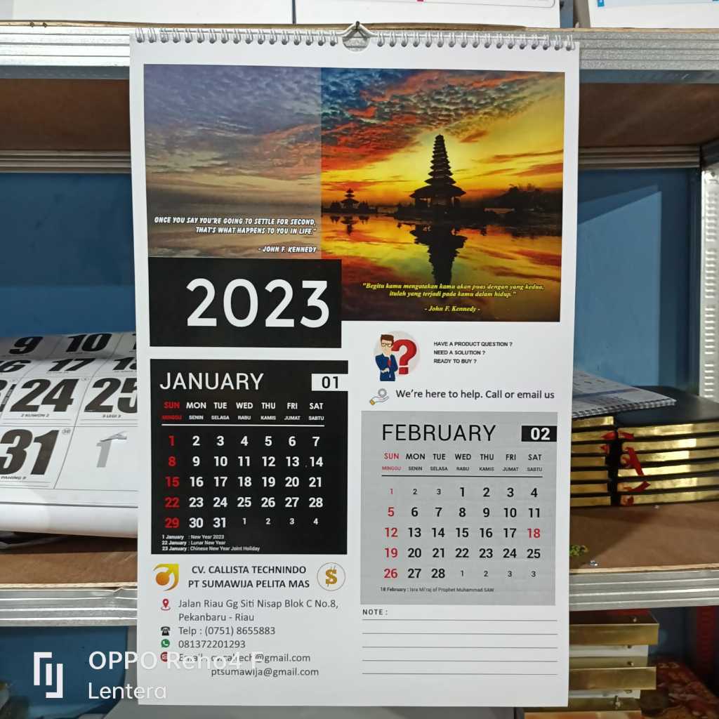 

Kalender Dinding Costum 2025 6 Lembar
