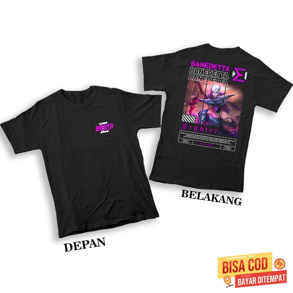 Kaos Mobile Legends Anak - Fashion Terbaru Anak - Baju Hero Benedetta Collector