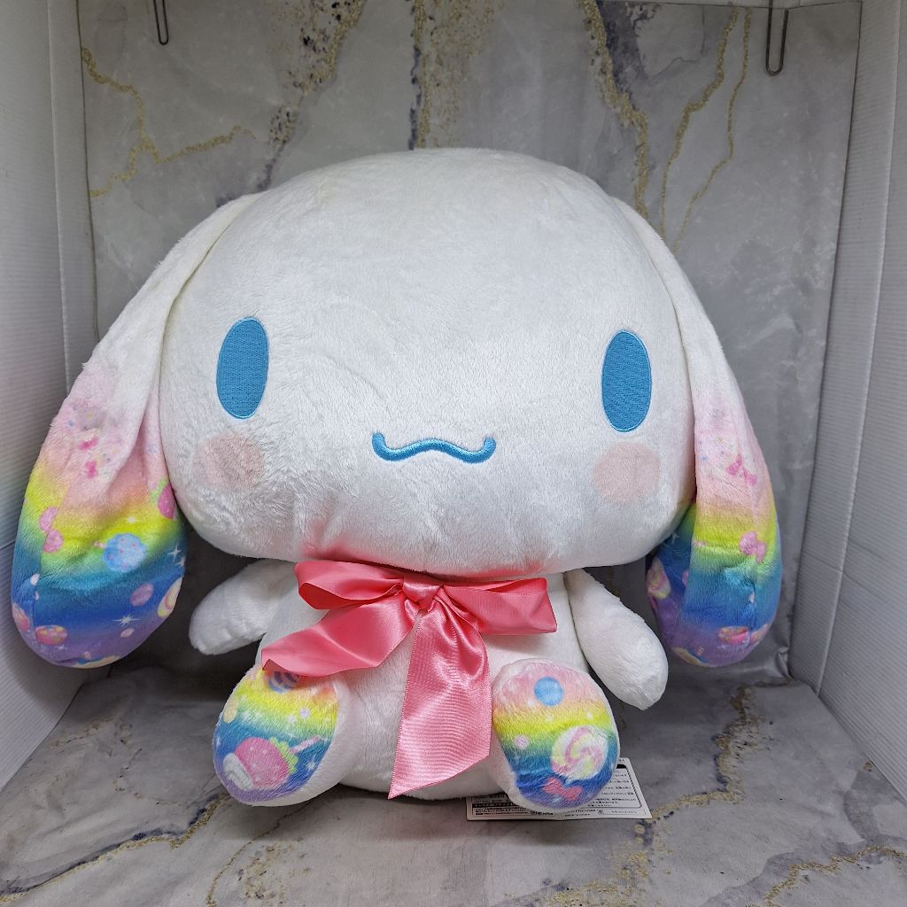 Cinnamoroll Rainbow Candy Very Big Plush Toy Sanrio Furyu Doll Boneka 35 Cm