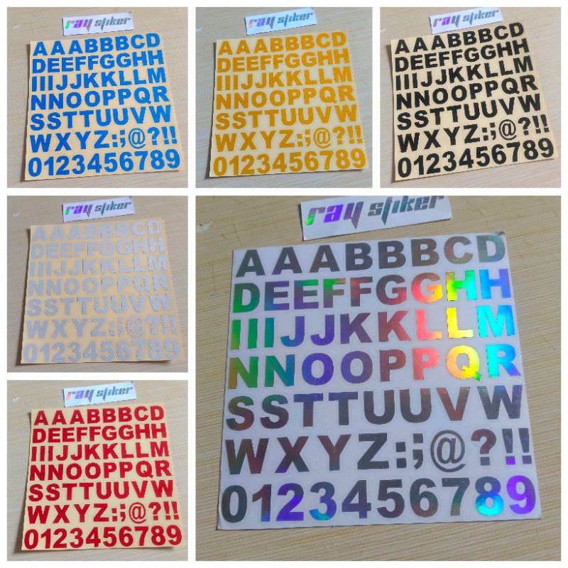 STIKER  CUTTING HURUF ABJAD