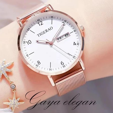 【✅COD】Korea Versi Jam Tangan Fashionable Multifunksional Mekanik Jam Tangan Sederhana Mode Wanita Ja