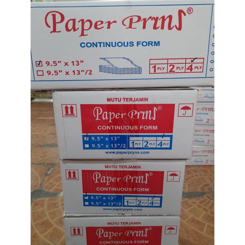 

paperpryns kertas CONTINUOSform 4ply 9,5x13FOLIO