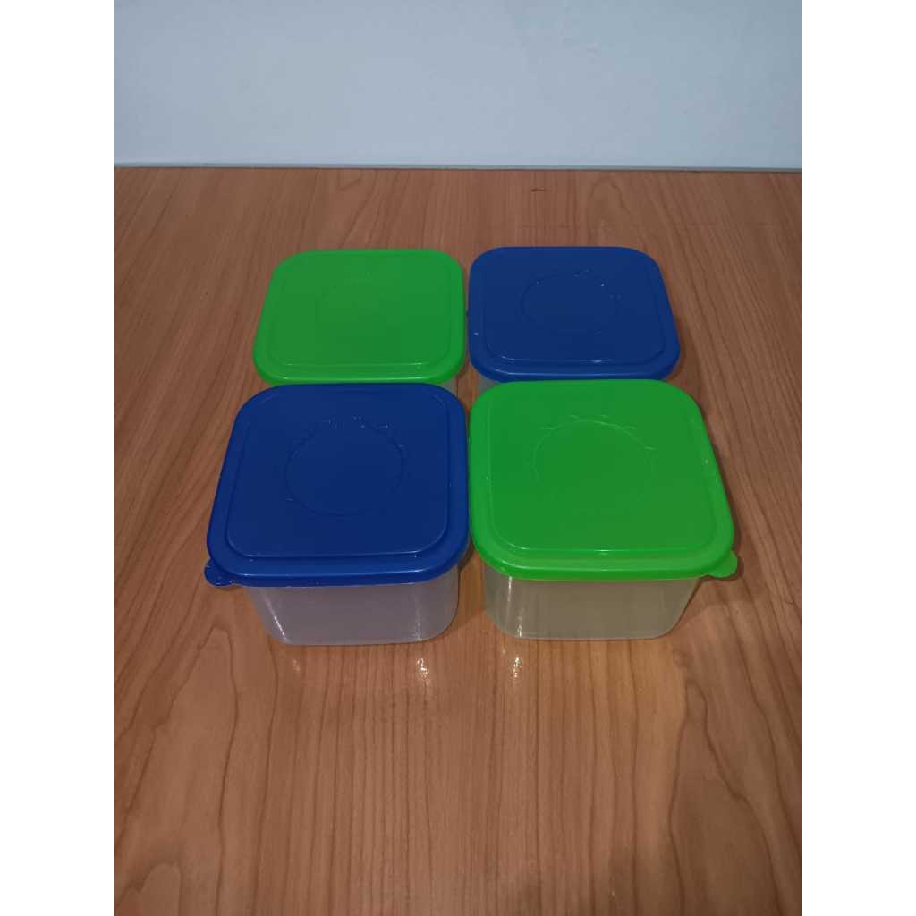 Toples Box Makanan Plastik Kotak Segi Mini 500ml Ukuran 10 x 10 x 7 cm | Food Grade PP5 | Kedap Udar
