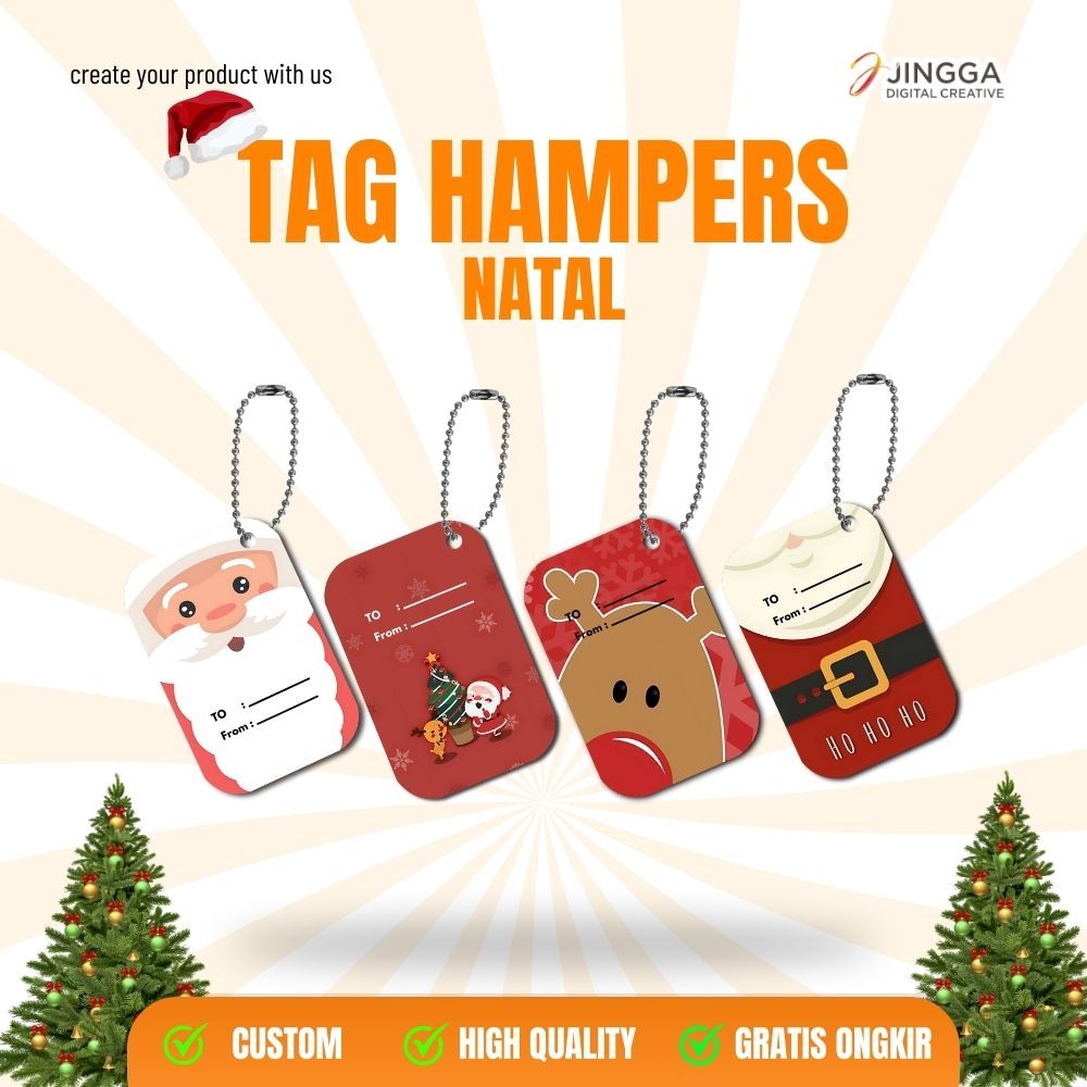 

[10 PCS] Tag Natal | Tag hampers Natal | Tag Kado Natal | Tag Kue Natal | Tag Buket natal Murah