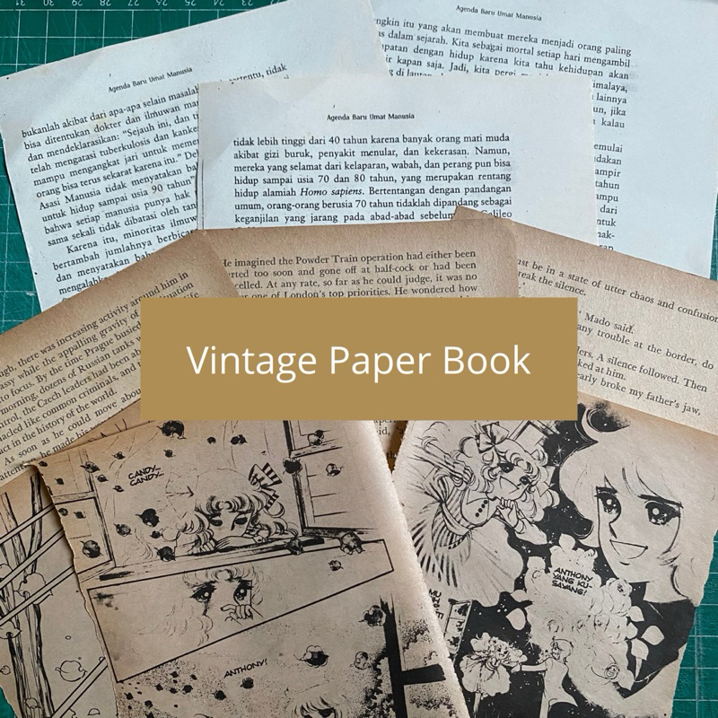 

[Journify.id] 6 lembar Deco Paper Kertas Novel • Vintage Paper Book • Kertas Vintage Aesthetic • Kertas Scrapbook • Junk Journal • Deco Journal • Kertas Novel Bahasa Inggris • Kertas Komik • Kertas Kamus • Kertas Novel