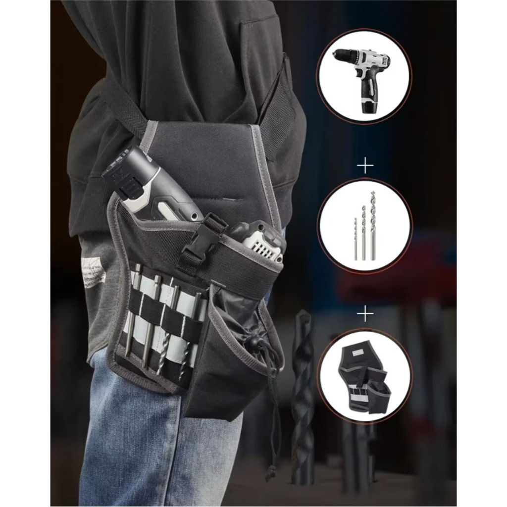 Tas Perkakas/ Kantong Sabuk Tempat Bor Tanpa Kabel