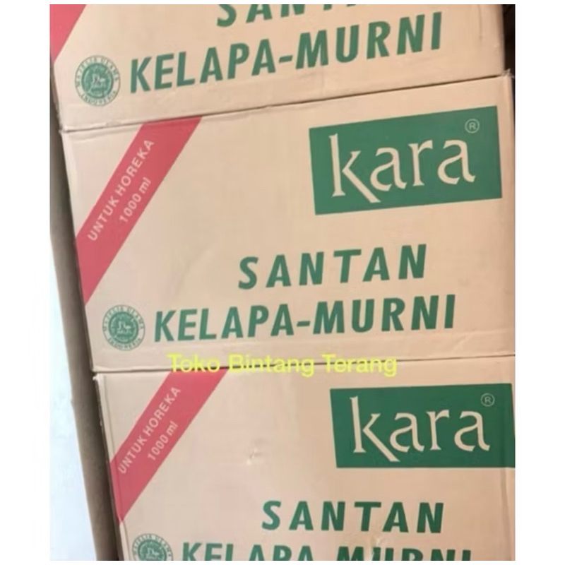 

[Kargo] Santan Kara 1 Liter per 1 Dus isi 12 pak x 1000 ml / Santan Kelapa Murni Kara untuk Horeka 1000ml per 1 Dus Karton 12 pcs x 1 L / lt / 1L