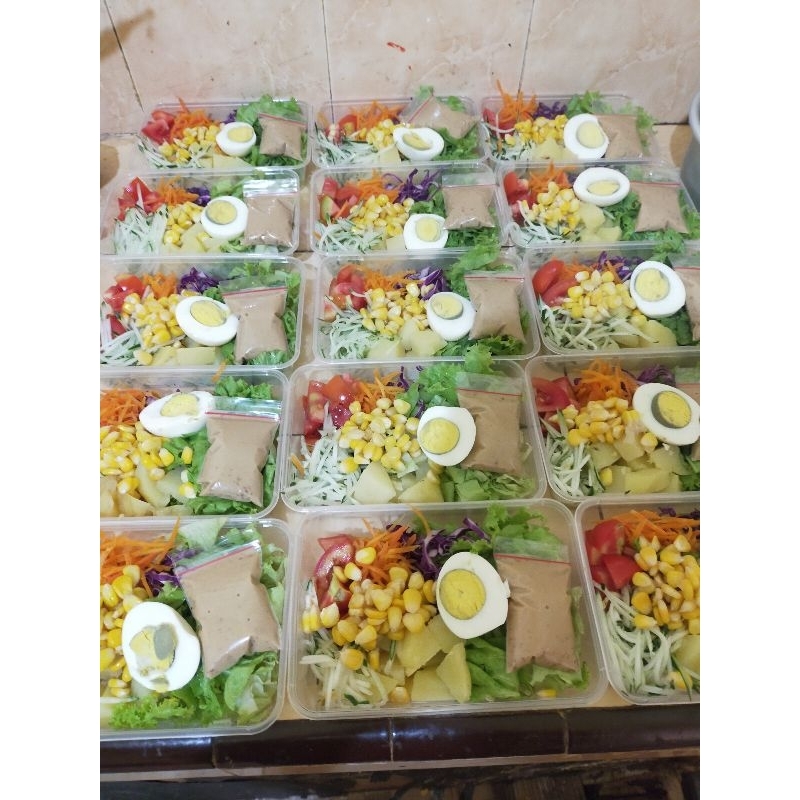 

Makanan Saji Salad Sayur sehat Halal UK 500 ml