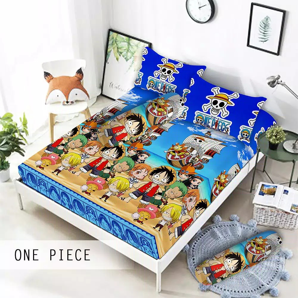 Monalisa - Bisa COD ORIGINAL Sprei 90/100/120/160/180/200 Single Queen King Motif One Piece Sea Worl