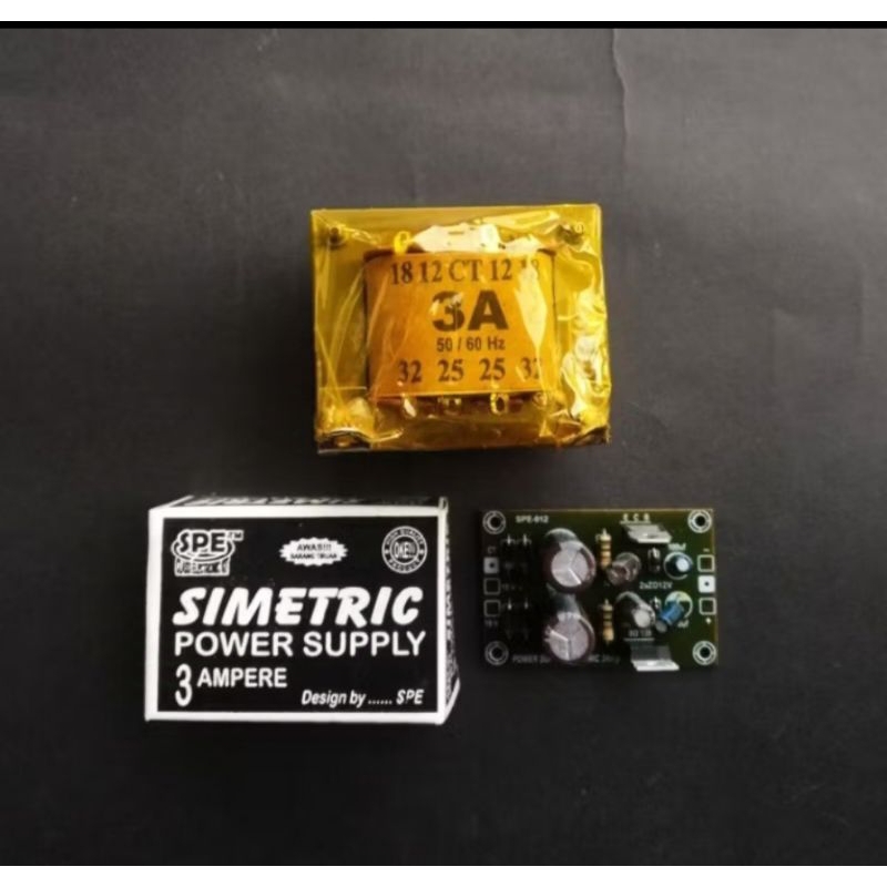 Paket Power Suply Simetris 3A CT15V Plus Trafo 3A