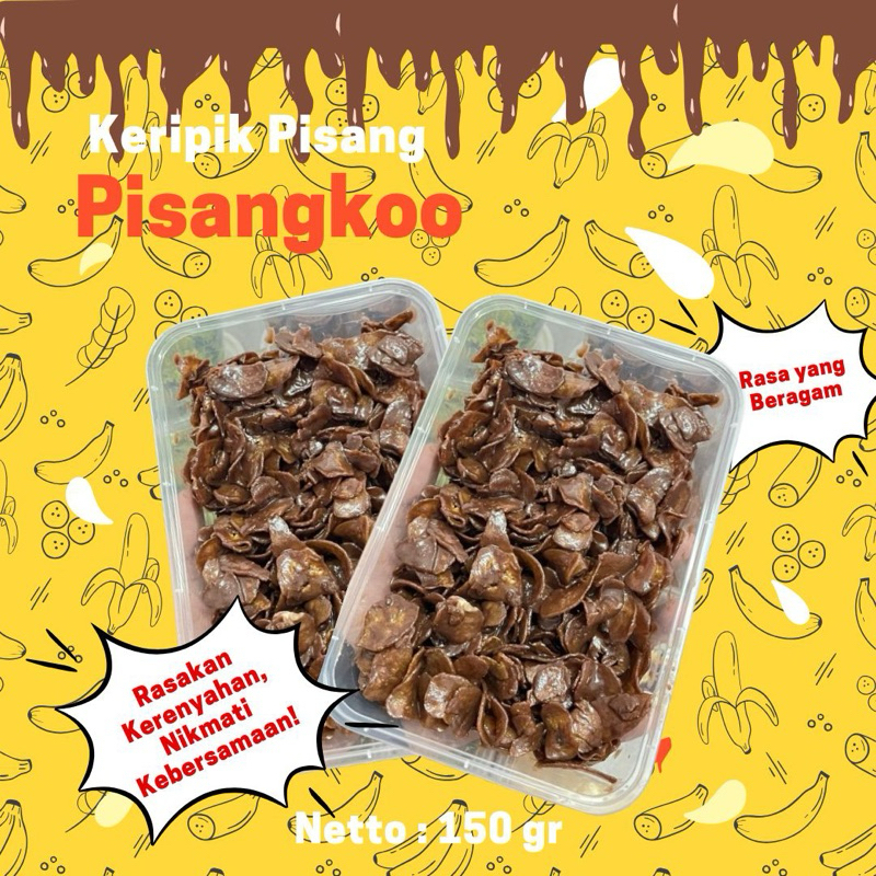 

keripik pisang lumer rasa coklat