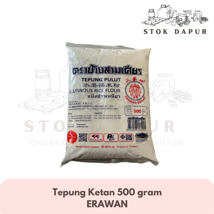 

Tepung Ketan Erawan 500 gram