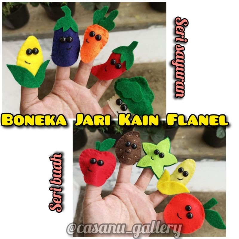 

Boneka Jari Kain Flanel//Mainan Edukatif Boneka Jari