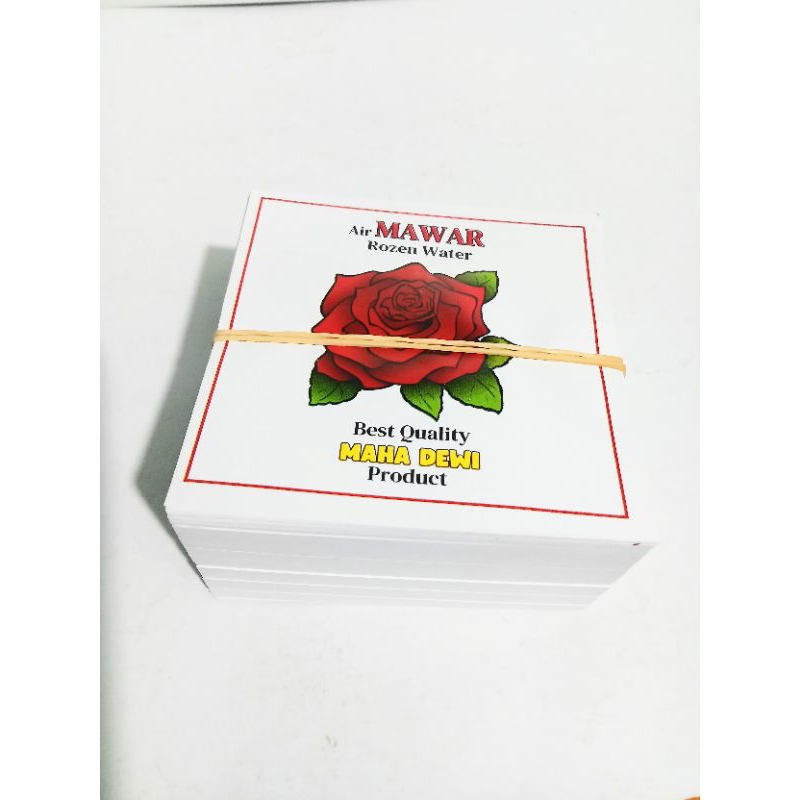 

Kertas label air mawar ( 500 lembar ) ready