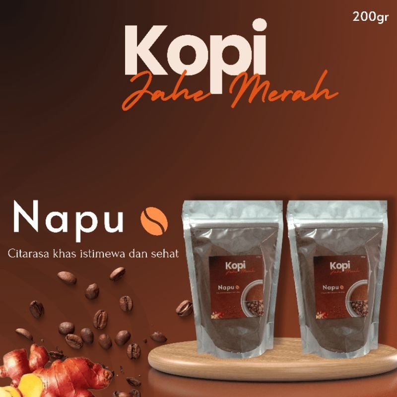 

kopi jahe merah 200gr | kopi Napu | kopi asli Sulawesi