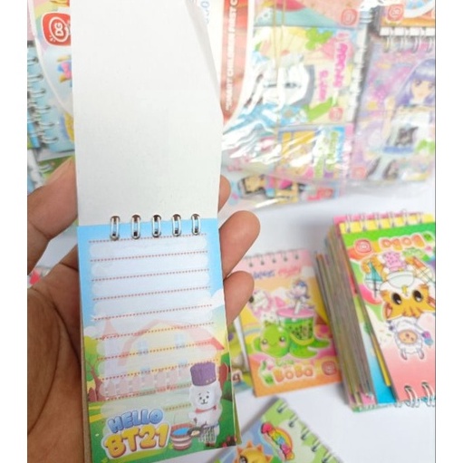 

Istimewa 2pcs buku memo spiral anak 6x9cm
