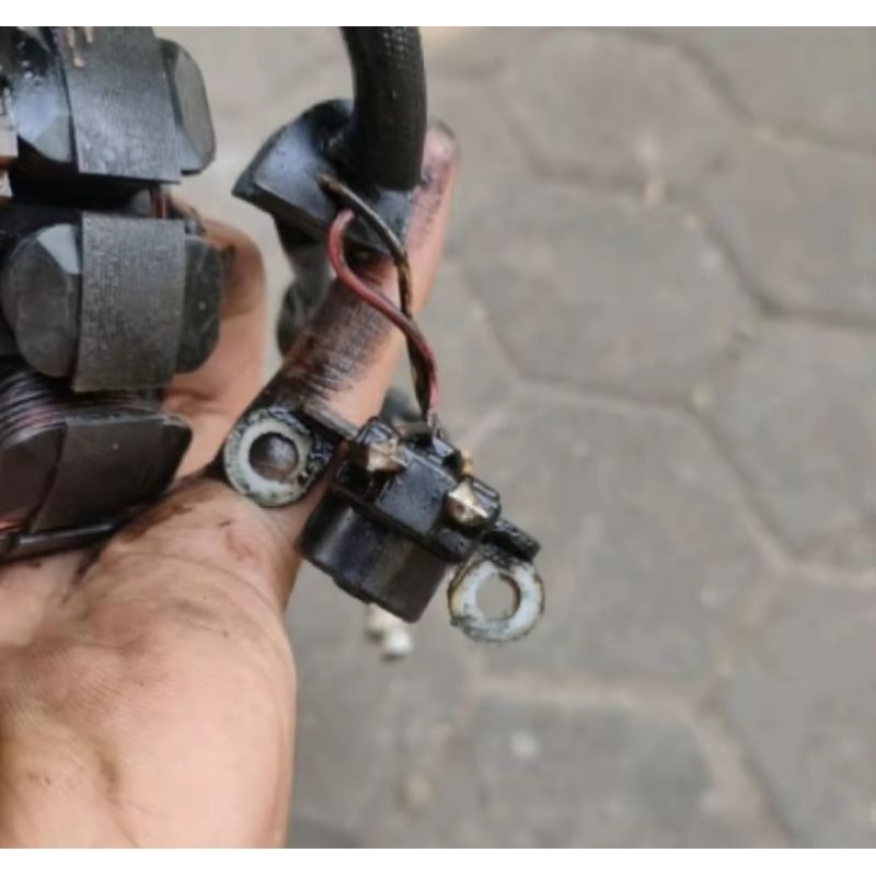 SPUL BAGIAN MAHGNET MOTOR YAMAHA VEGA ZR/JUIPTER  ROBOT Z X ORIGINAL COPOTAN