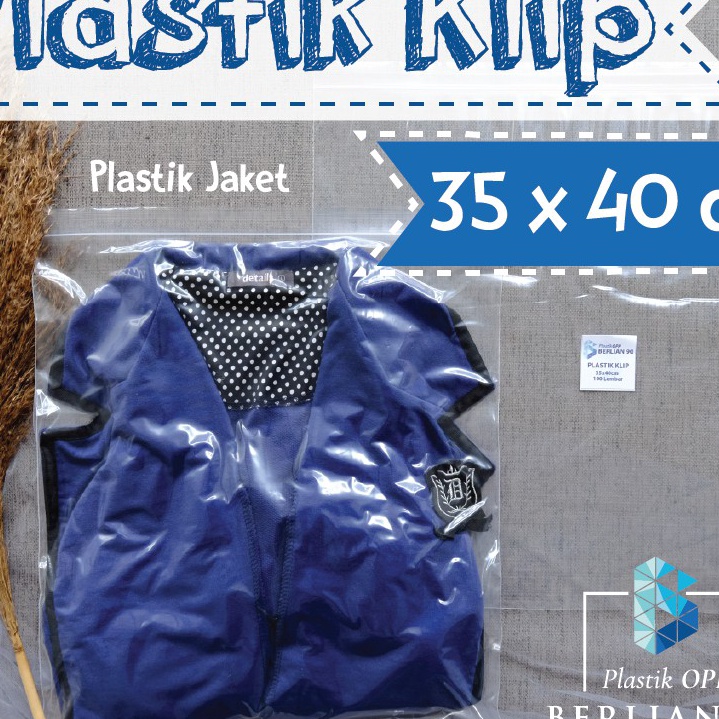 

FG2 Plastik Bening Clip Ziplock 35 x 4 cm Tebal