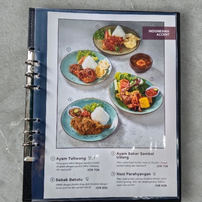

Hematku buku menu binder satu muka a4 siap kirim