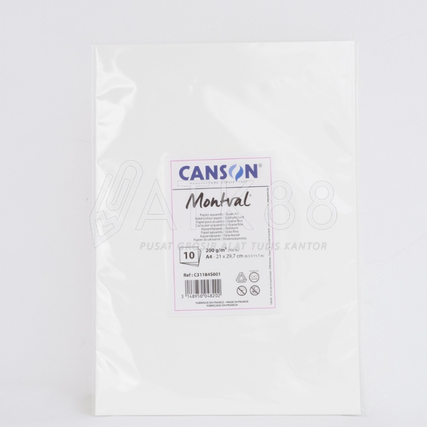 

FG2 Canson Montval A4 2gsm 1 Sheet Kes Cat Air Watercolor Paper