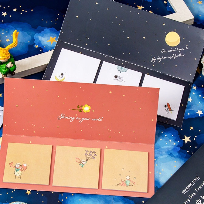 

KI3 Yu Xian Little Prince Series Sticky Notes Set Catatan Tempe Kes Memo