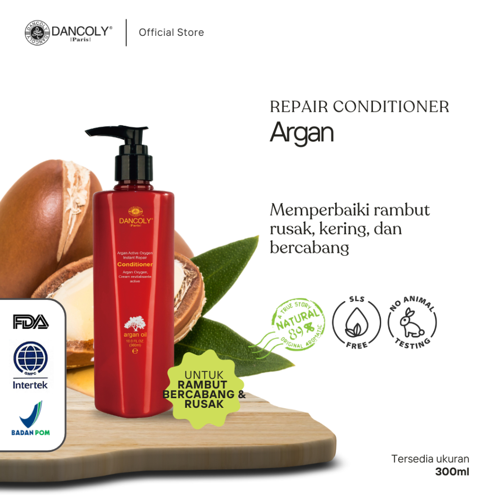 Dancoly Argan Instant Repair Conditioner for Dry Damaged Hair | Conditioner Argan untuk Rambut Kerin