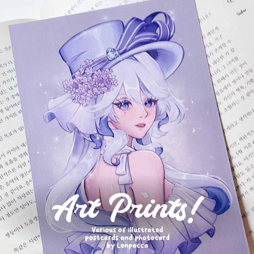 

KI3 Poca and Postcard Art Prints Art by Lenpacca kartu pos photocard ilustrasi