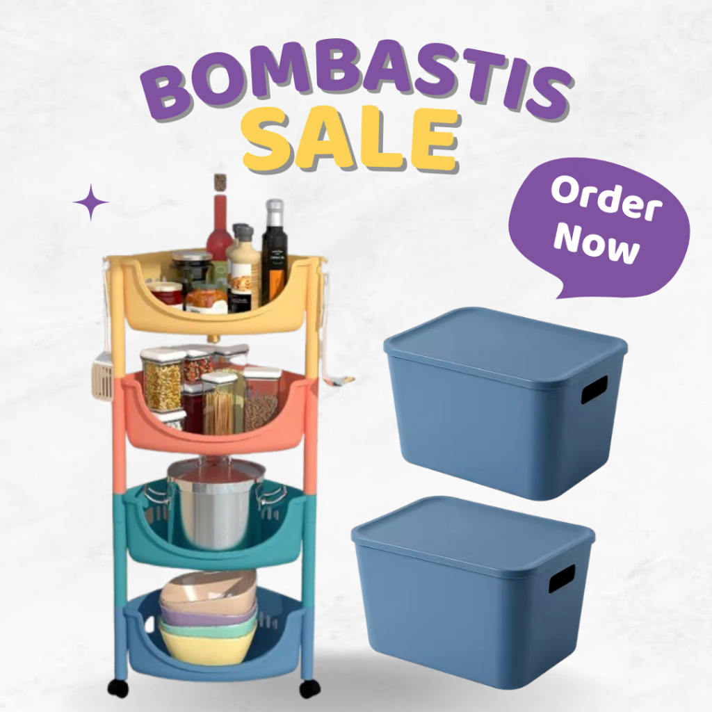 CEILO Promo Spesial Oktober Rak Serbaguna plastik include box storage snack