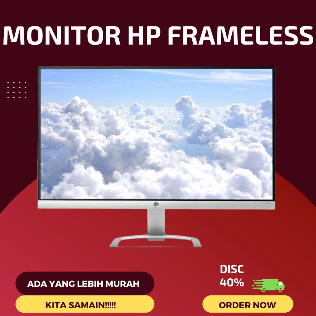 KODE R1X7 Monitor HP FramelesDell P2419H 24 Inch LEDBacklit IPS hdmi vga second like new  27 INCH HP