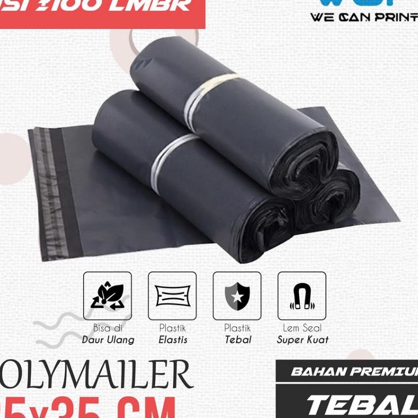 

KF7 25x35 POLYMAILER Plastik Packing SEMIGLOSSY Ukuran 25 x 35 cm isi 1 pcs